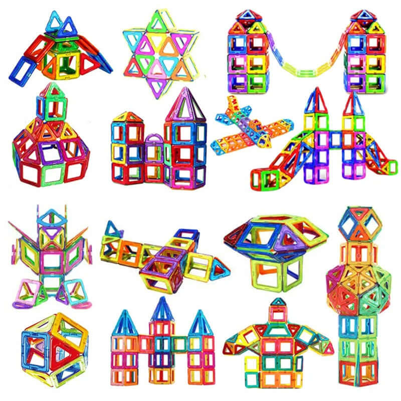 The Magnetic Building Blocks DIY Magnets Toys set is a captivating and educational tool for children. With colorful magnetic pieces, this construction set allows kids to design and build creative structures while improving problem-solving, spatial awarene