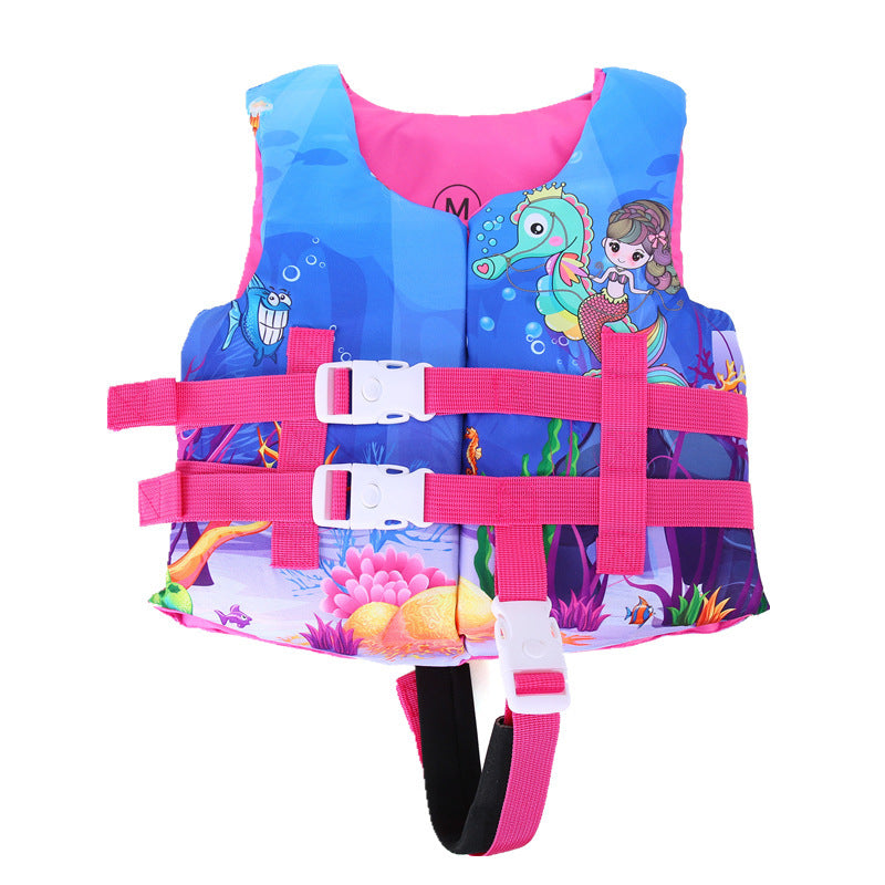 Kids Life Vest Floating Girls Jacket Boy Swimsuit Sunscreen Floating Power Swimming Pool Accessories for Drifting Boating