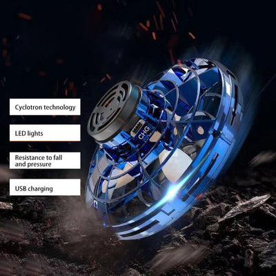 The Rotating Flying Gyro Aircraft Induction Drone Toy is an exciting, interactive flying toy that offers hours of entertainment. Powered by induction technology, it effortlessly hovers and spins in the air. This drone encourages hand-eye coordination, ref