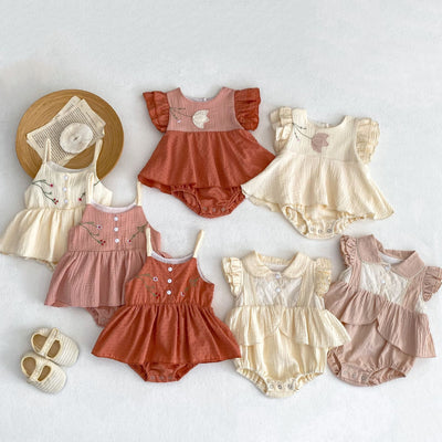 The Kids Summer Clothing Triangle Princess Dress is a beautiful, comfortable, and stylish outfit for your little one. Made with soft, breathable fabric, it features a unique triangle design and intricate embroidery. This Korean-inspired princess dress rom