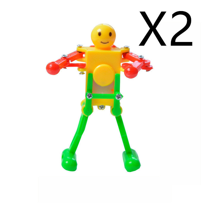 The Clockwork Dancing Robot is a delightful and engaging toy that combines fun and learning. Powered by a simple clockwork mechanism, the robot performs gymnastics and dance moves, captivating kids with its unique actions. It’s a great gift for children, 