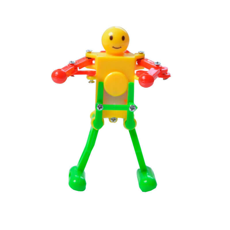 The Clockwork Dancing Robot is a delightful novelty toy that combines creativity and movement. Powered by a clockwork mechanism, this charming robot performs gymnastics-like dances, offering hours of entertainment for kids. Ideal as a Christmas gift or pa