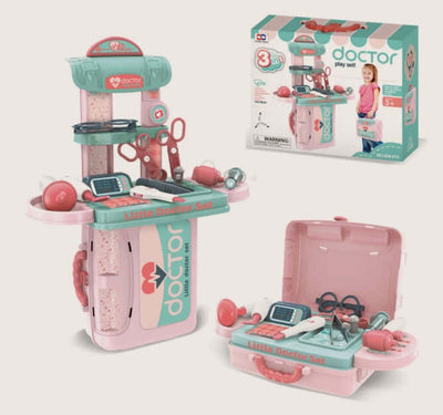 The Kids Toys Doctor Makeup Dresser Tools set is a versatile and engaging toy designed to inspire creativity and role-playing. With a mix of doctor and makeup tools, children can engage in imaginative play while learning about real-world professions and a
