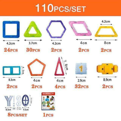 The Magnetic Building Blocks DIY Magnets Toys set is an engaging and educational toy designed to stimulate creativity and learning in children. With colorful magnetic pieces, this set allows kids to build endless structures, improving their problem-solvin