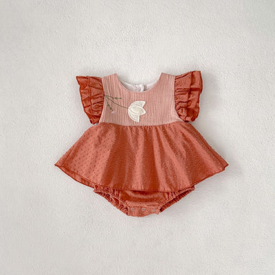 The Kids Summer Clothing Triangle Princess Dress is a stylish and comfortable romper for warm weather. With intricate embroidery and a trendy triangle design, this dress exudes a Korean princess vibe. The lightweight, breathable fabric keeps your child co