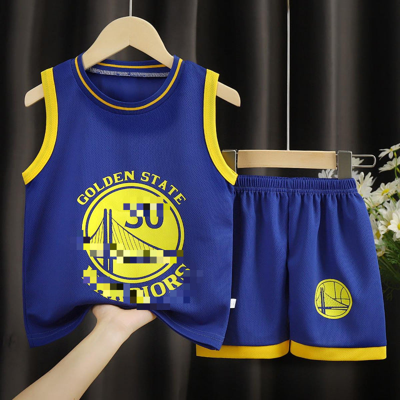 Keep your little athlete comfortable and stylish with this Children’s Sports Basketball Wear Boys' Suit. Designed for active play, it combines durability, flexibility, and a trendy look.