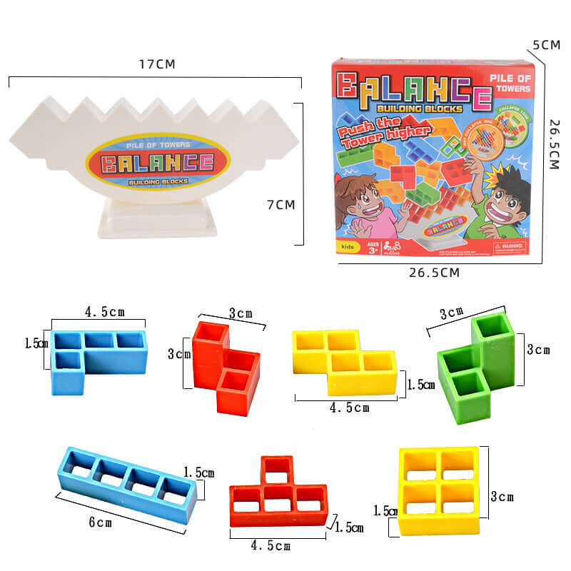 The Balance Stacking Board Game is an entertaining and educational toy for both kids and adults. Designed for family parties, travel, and gatherings, this tower block game promotes concentration, strategic thinking, and fine motor skills. Players take tur