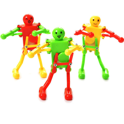 The Clockwork Dancing Robot is a creative and entertaining toy that provides endless fun for kids. Powered by a simple clockwork mechanism, this charming robot performs gymnastics moves, promoting active play and curiosity. Perfect as a Christmas gift or 