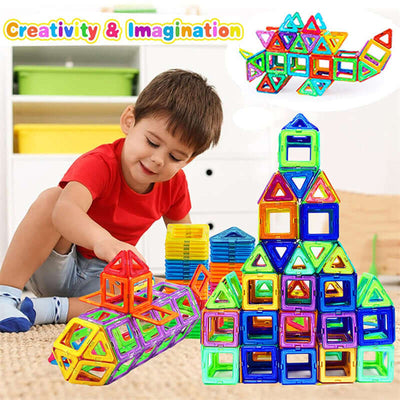 The Magnetic Building Blocks DIY Magnets Toys set is a fantastic way for kids to explore their creativity and improve critical thinking. This designer construction set includes vibrant, magnetic pieces that allow children to build a variety of structures.