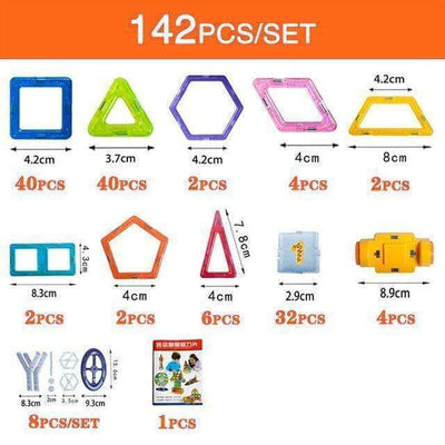 The Magnetic Building Blocks DIY Magnets Toys set is a fantastic tool for fostering creativity and learning in children. This versatile construction set features colorful magnetic pieces that allow kids to build and design various structures, enhancing th